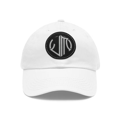 Dad Hat with Leather Patch (Round)